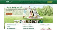 Desktop Screenshot of manulife-indonesia.com