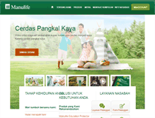 Tablet Screenshot of manulife-indonesia.com